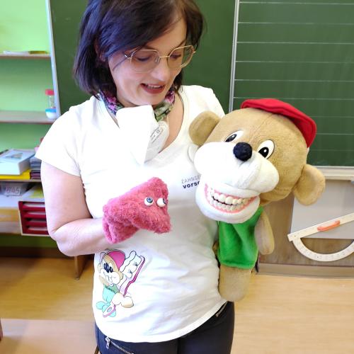 Bürstel mit seiner Freundin Zunge