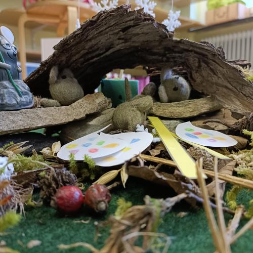 Besuch der Lesepatin Ingrid