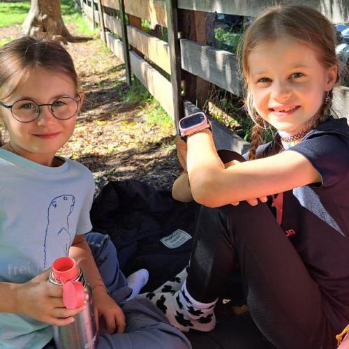 Kinder beim Wandertag.