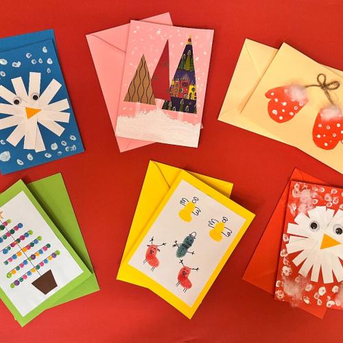 gebasteltete Weihnachtskarten