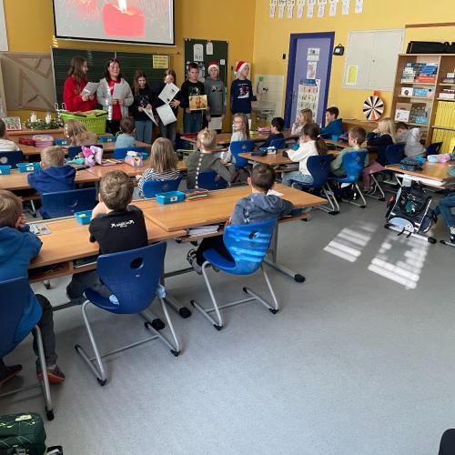 Besuch der MS-Klasse 1b in der VS-Klasse 1a