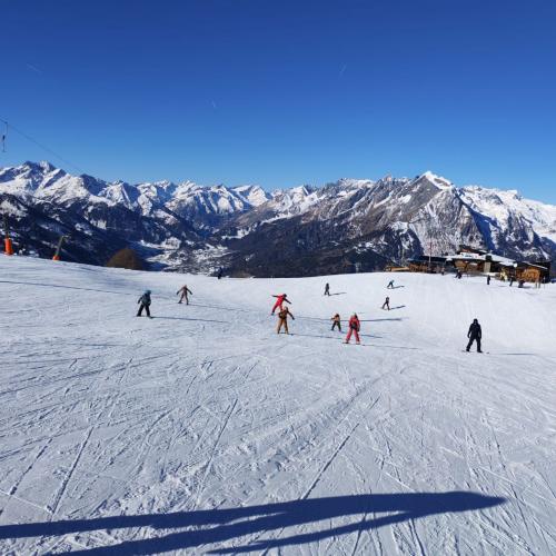 Kinder beim Schifahren