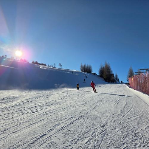 Kinder beim Schifahren