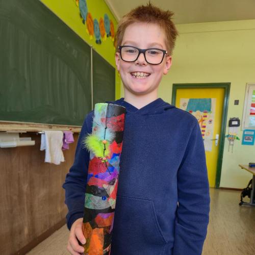 Kinder basteln Regenmacher