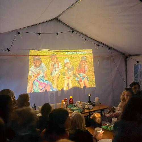 Videoshow im Zeltlager