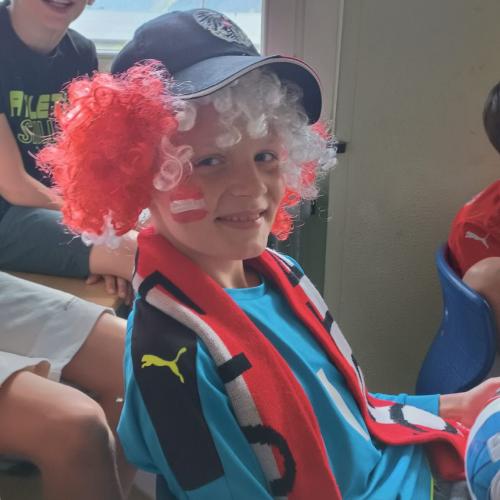 Kind als Österreich-Fußballfan
