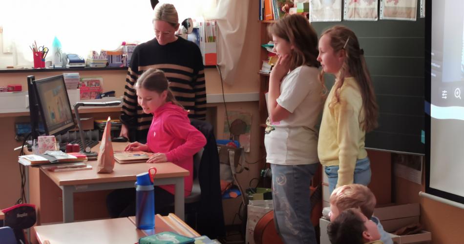 Überraschungsbesuch 4b an 2a