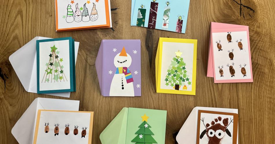 Projekt „Weihnachtskarten für die Feuerwehr“