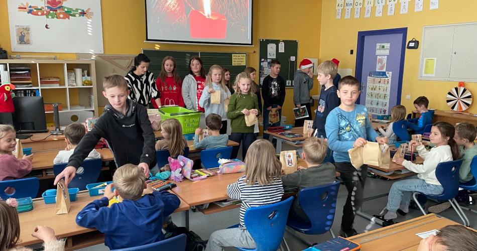 Besuch der MS-Klasse 1b in der VS-Klasse 1a